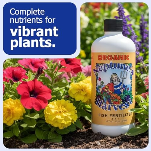 Organic Hydrolyzed Fish Fertilizer Neptune’s Harvest