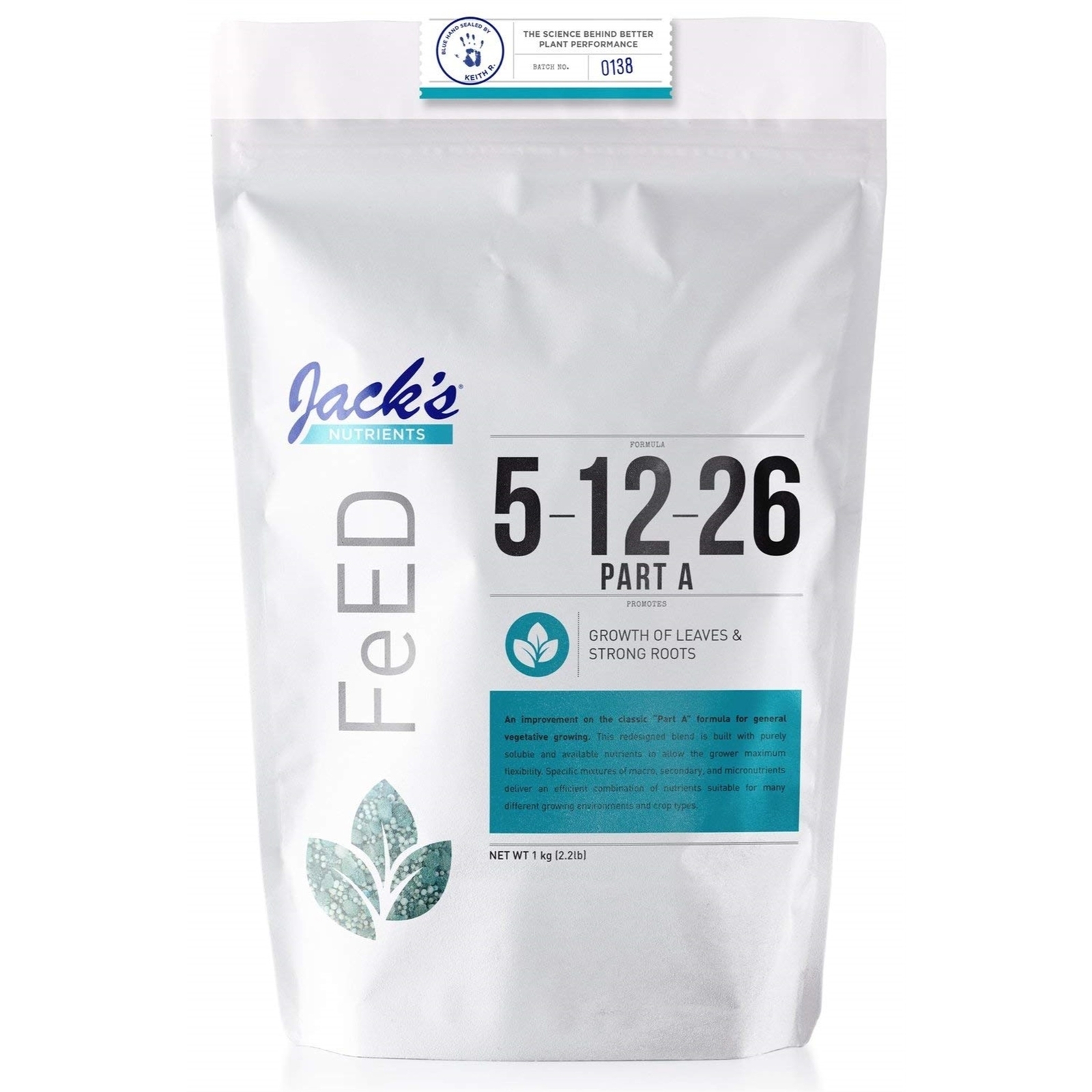 Jack’s Nutrients 5-12-26 Part A Water-Soluble Fertilizer, 2.2lbs