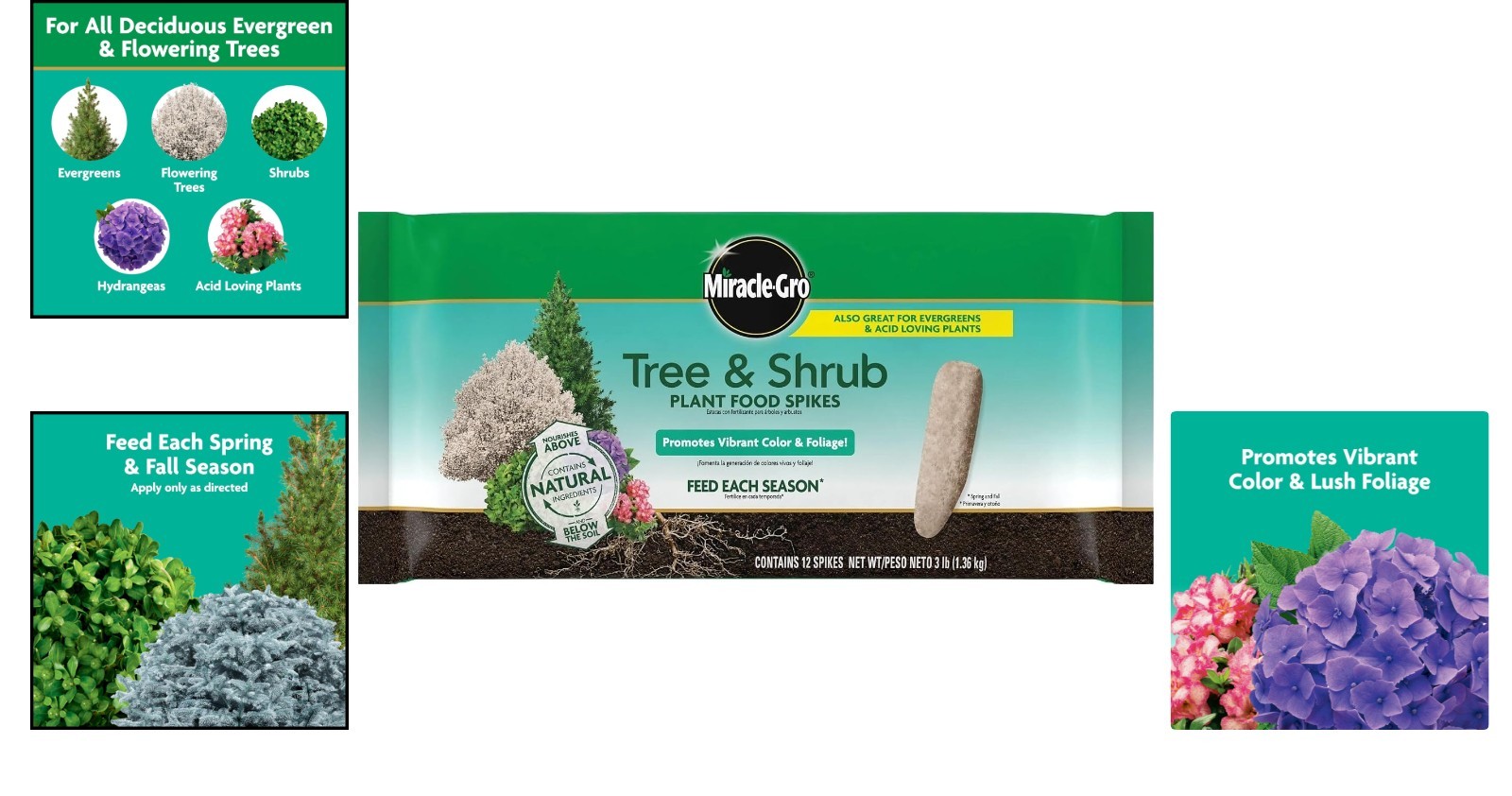 Effortless Nutrition: 12 Count Tree & Shrub Fertilizer Spikes – 3 lb. Pack