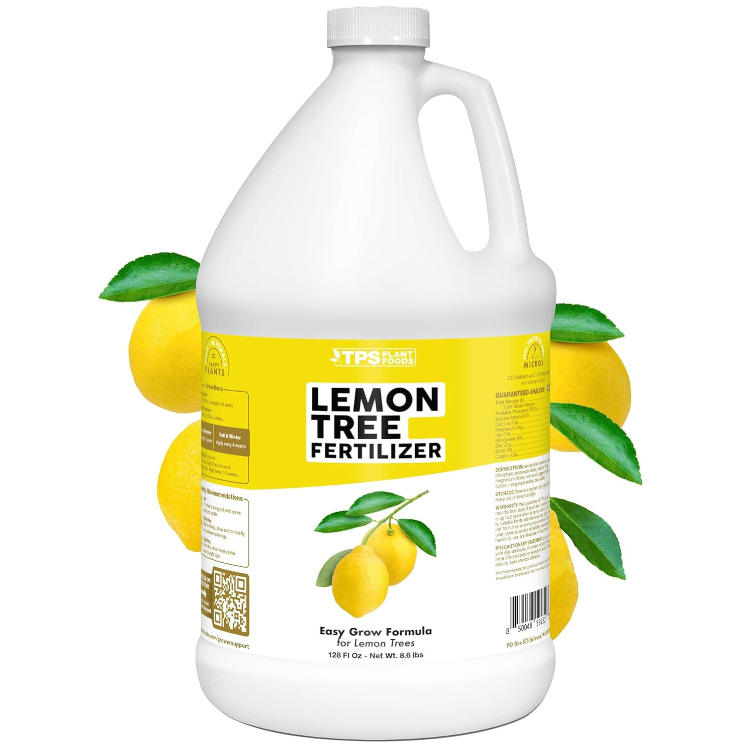 Lemon Tree Fertilizer 1 Gallon Liquid Plant Food Fruit Root Growth Formula