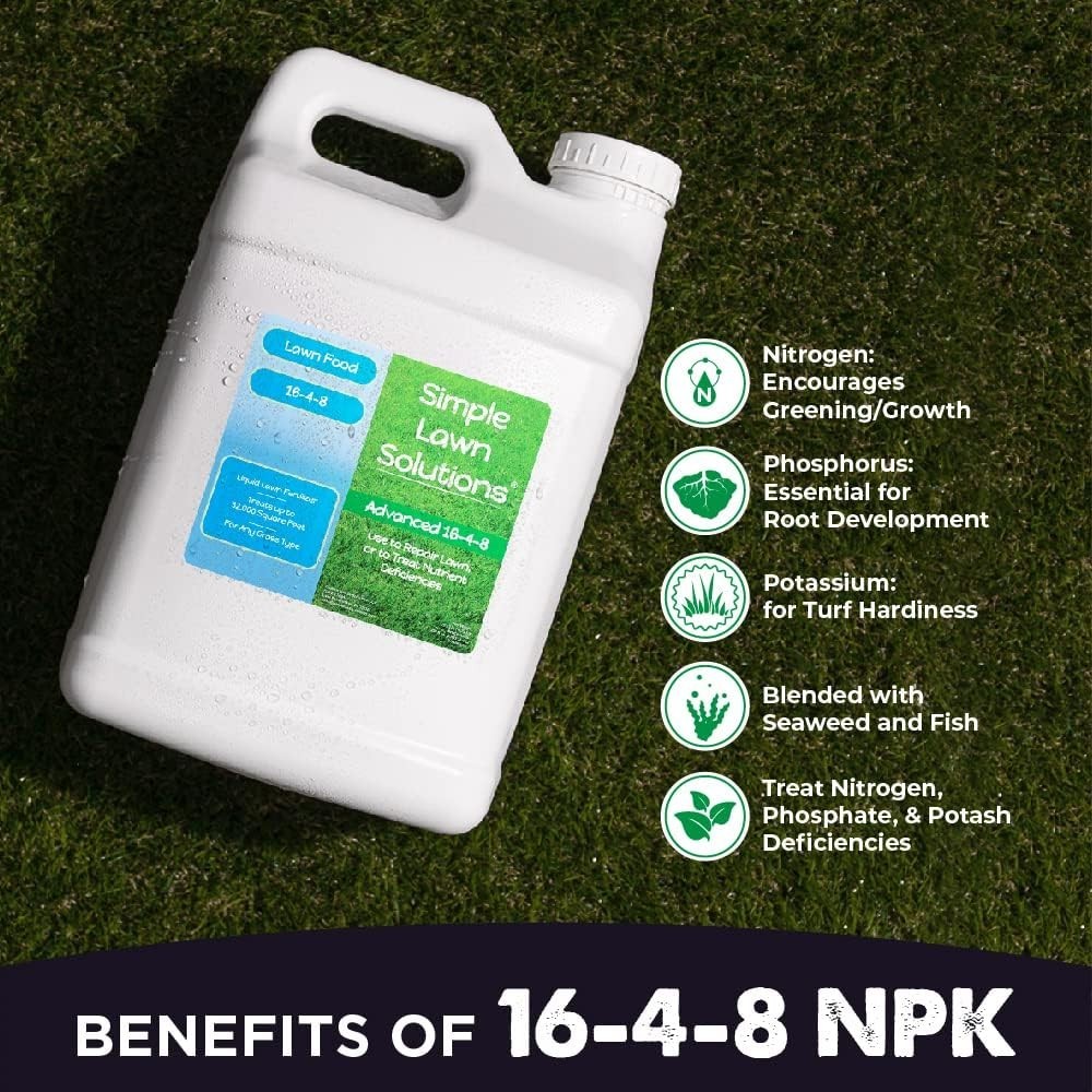 All-Purpose 16-4-8 Liquid Fertilizer – 2.5 Gallons for Healthy Grass Growth