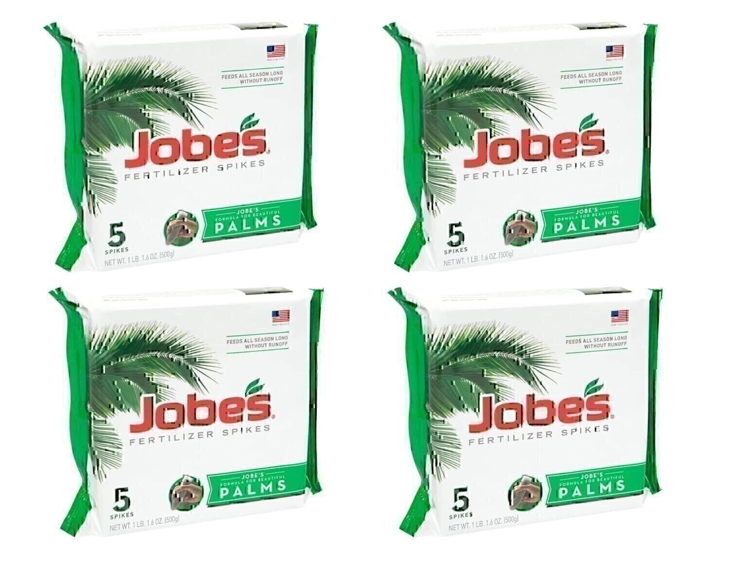 Jobe’s 01010 5 Pack, 10-5-10, Palm Tree Fertilizer Spikes – Quantity 4
