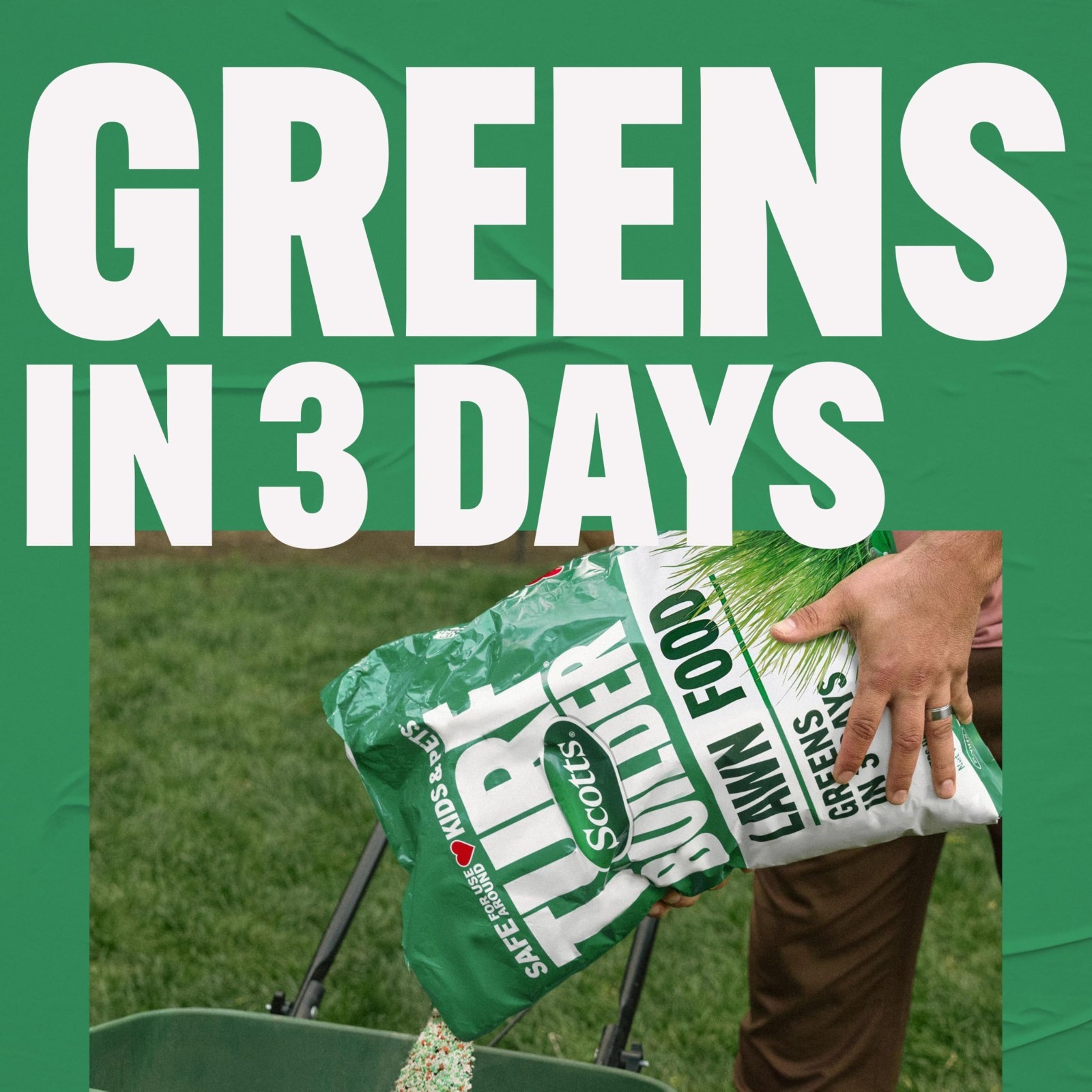 Granular Lawn Fertilizer 38-0-4, 15.8 lbs – All Grass Types, Covers 5,000 sq ft