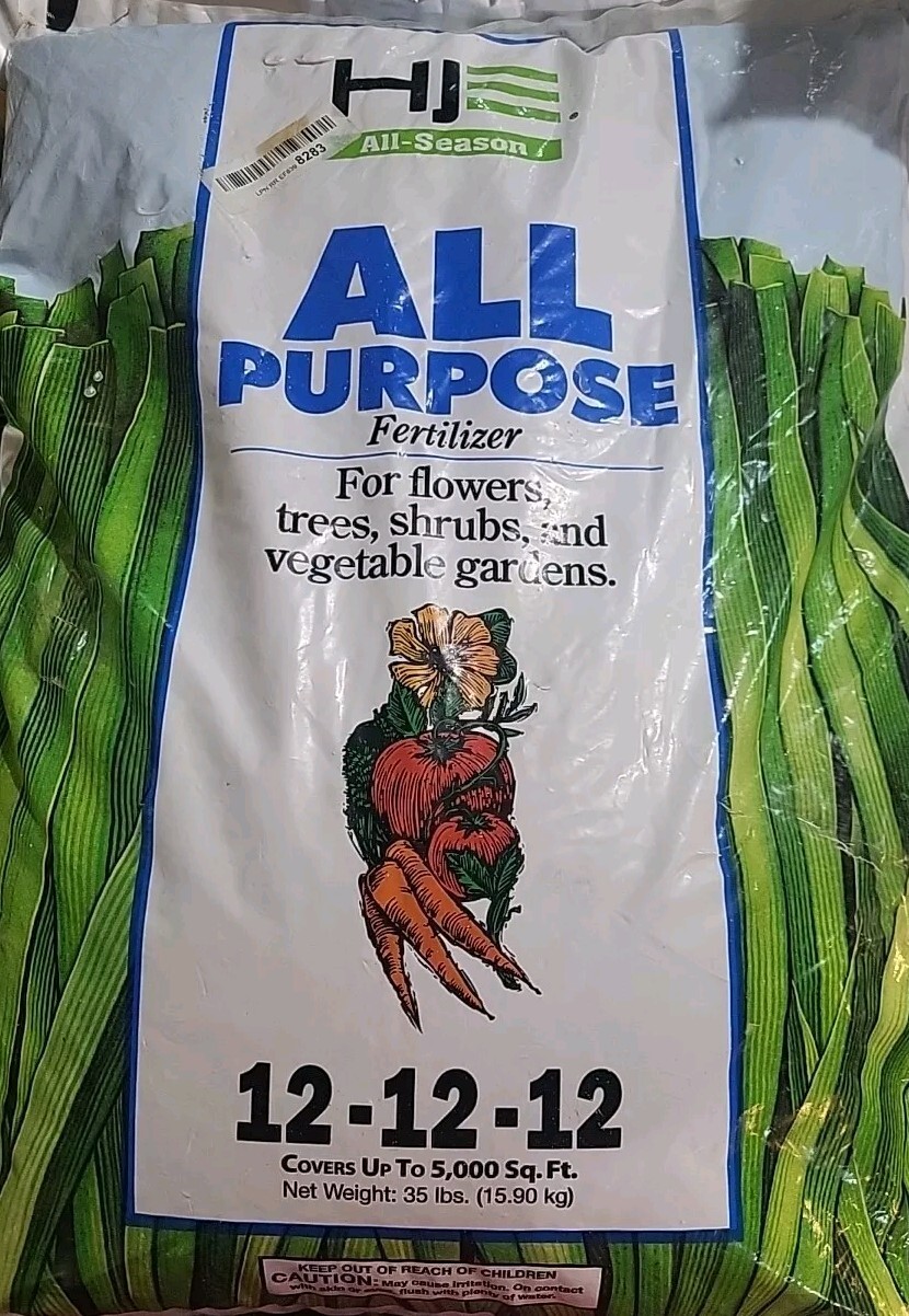 Howard Johnsons 35 lb Flower Vegetable Fruit Tree Shrub Fertilizer 12-12-12