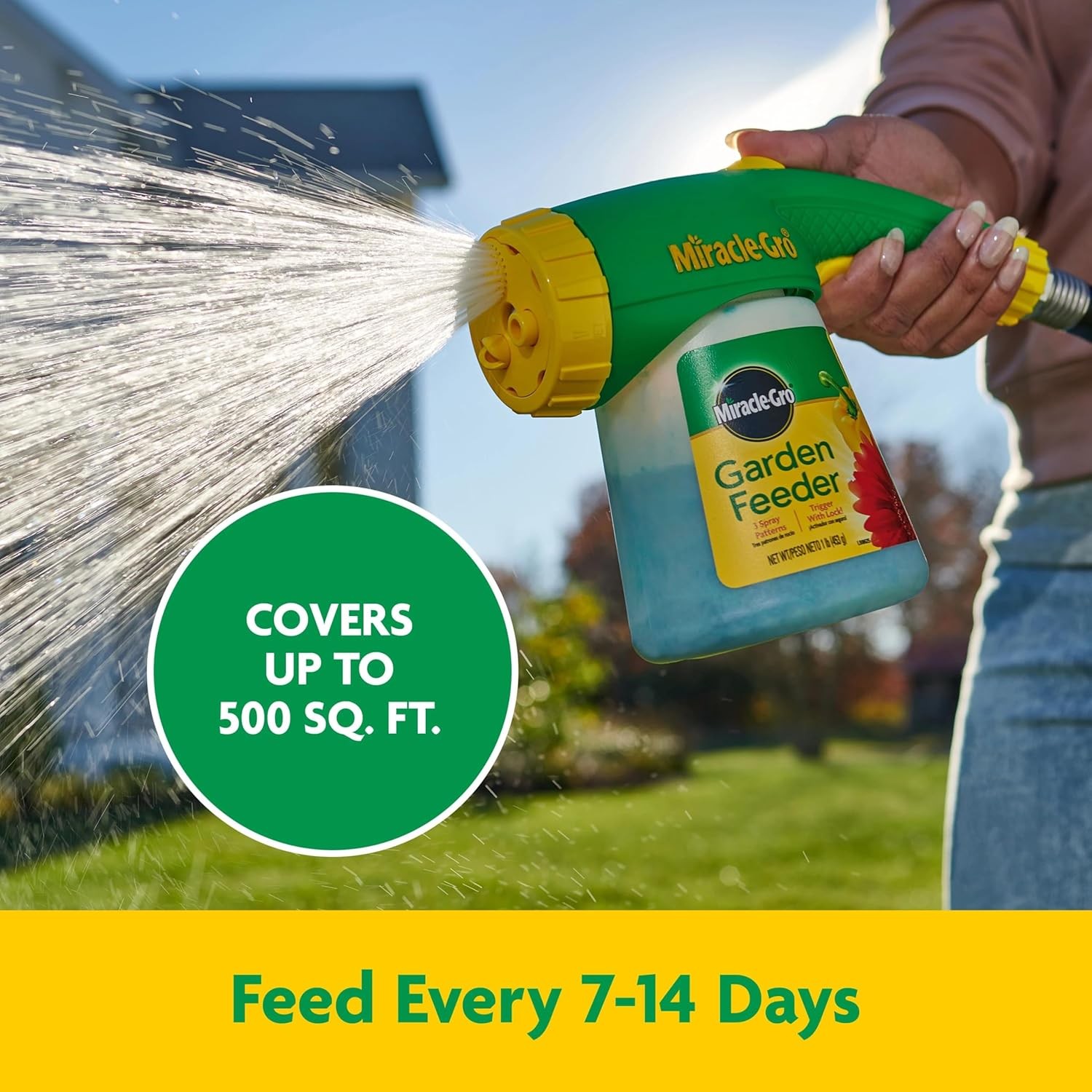 Garden Feeder W/ Water Soluble All Purpose Plant Food Plant Fertilizer Hose-end