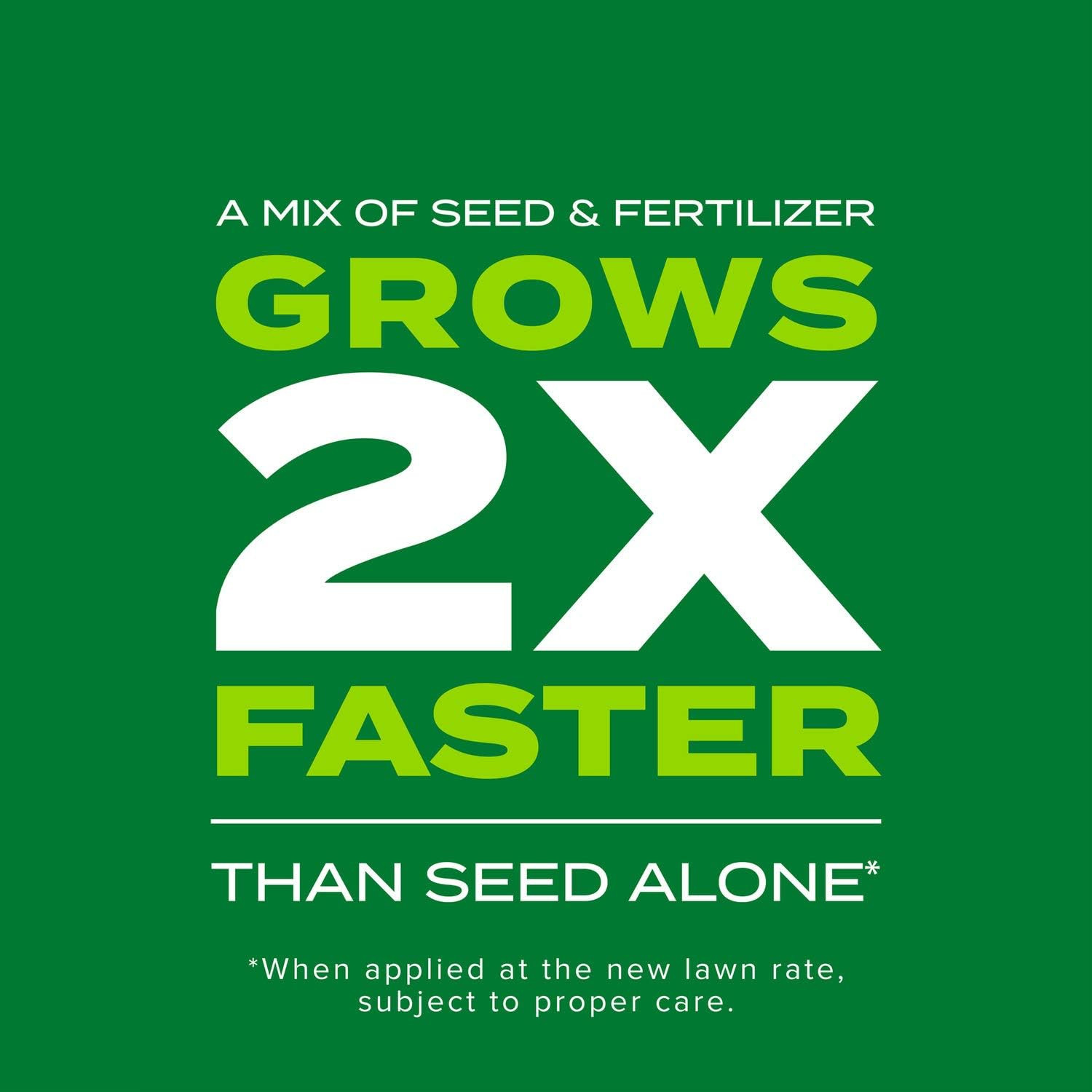 Turf Builder Rapid Grass Tall Fescue Mix, Combination Grass Seed and Fertilizer,
