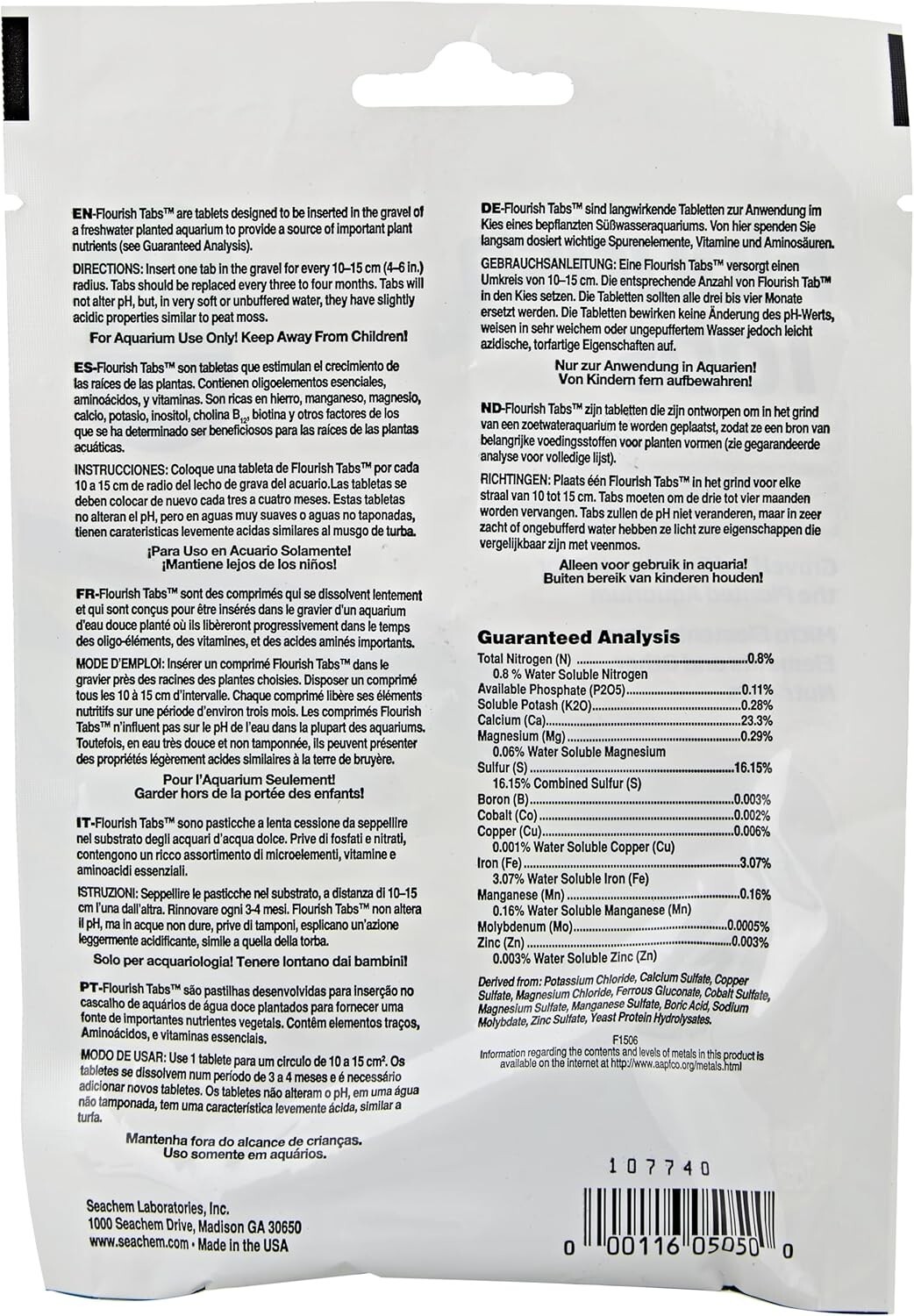 Time-Released Flourish Tabs 10 Count – Nourish Your Aquarium Plants Naturally