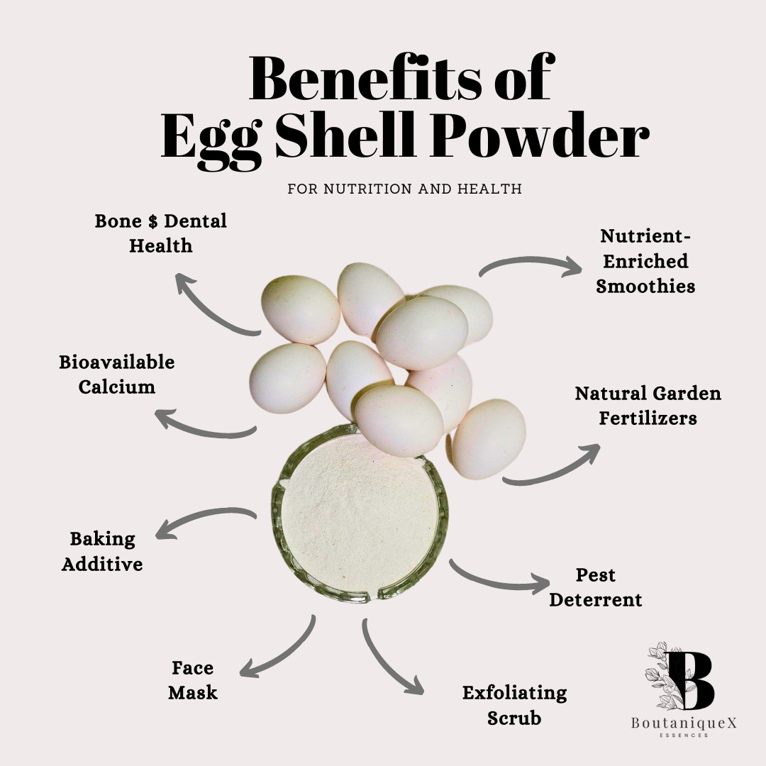 100g Finely Ground Eggshell Powder | Calcium-Rich Supplement & Plant Food