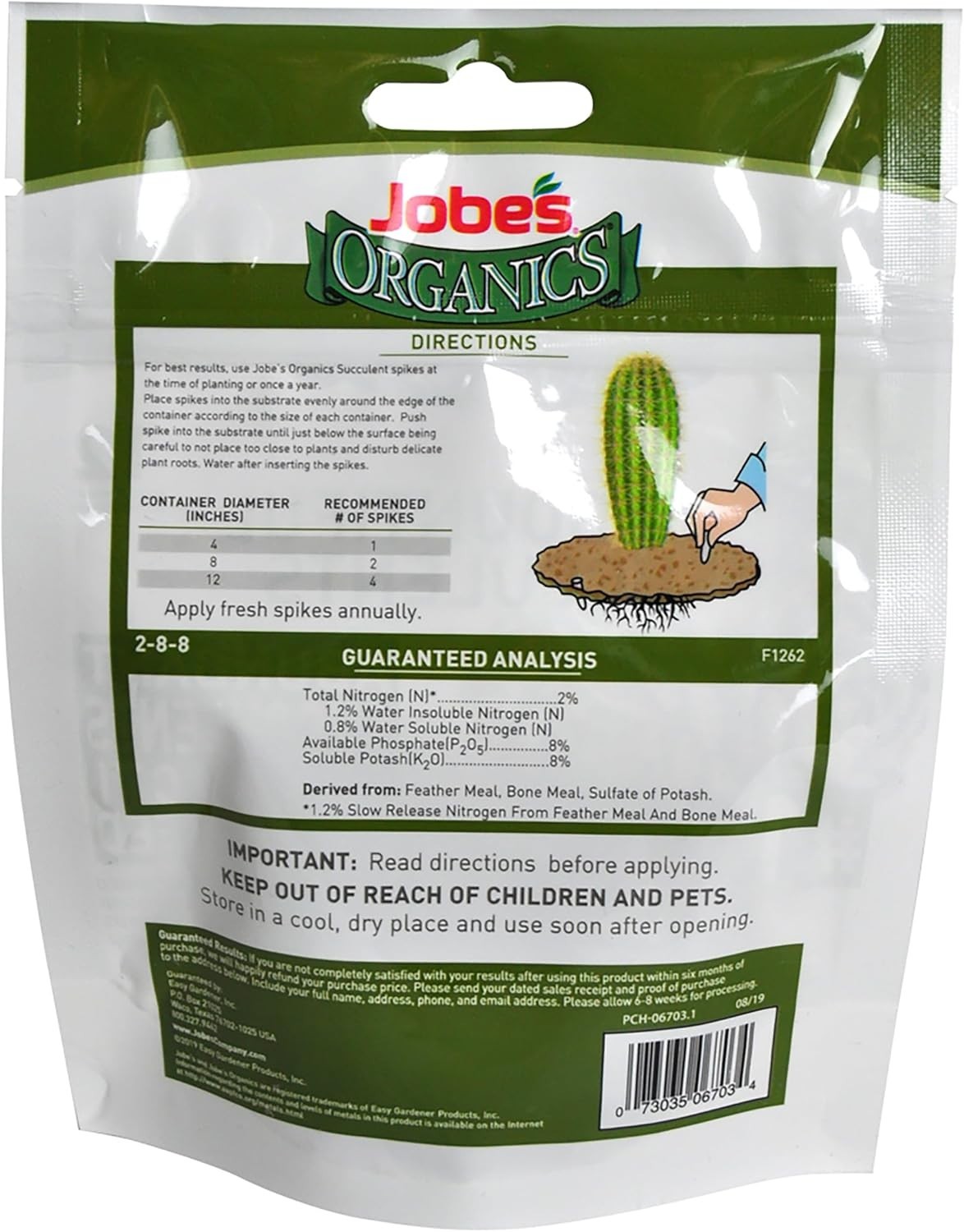 Succulent Fertilizer Spikes, Easy Plant Care for Succulent, Cactus, and Aloe …