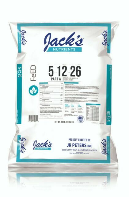 Jacks Hydroponic 5-12-26 25 lb. Professional Fertilizer Part A