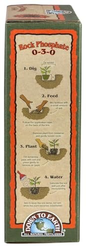 Fertilizante De Fosfato De Roca Organico Down To Earth 0-3-0, 5 Lb