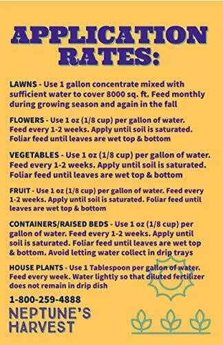 Neptune’s Harvest Fish Fertilizer 2-4-1, 18 Ounce