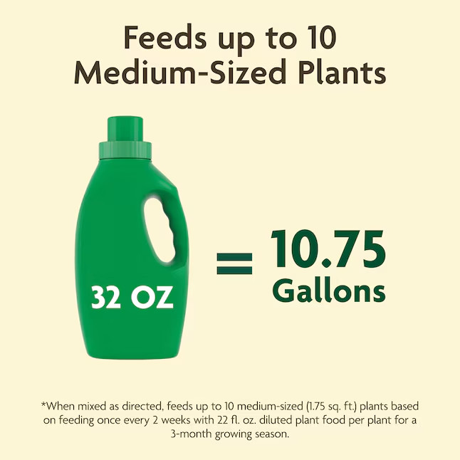 Miracle-Gro Organic 32-fl oz 1.4-Natural Liquid All-purpose Food (OMRI Listed)