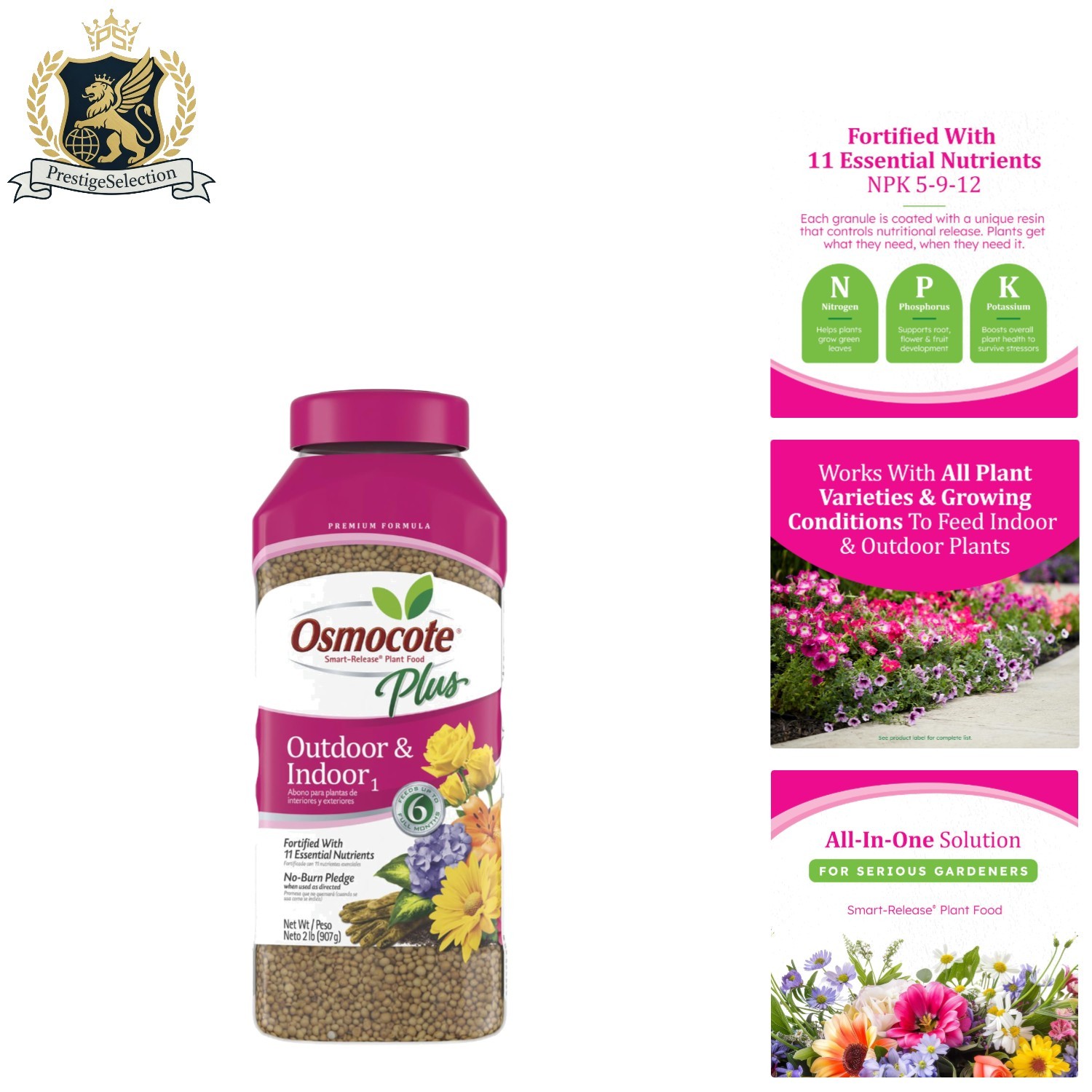 Smart-Release Plant Food Plus 2 lbs – All-in-One Fertilizer for Indoor & Outdoor