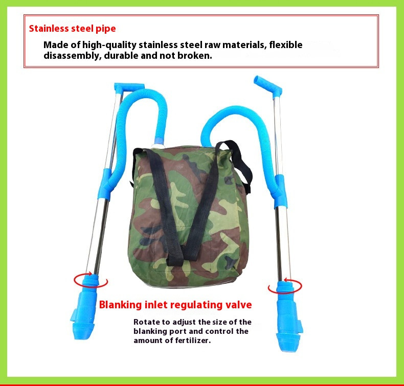 Agricultural Corn Fertilizer Applicator Backpack Manual Fertilizer Spreader