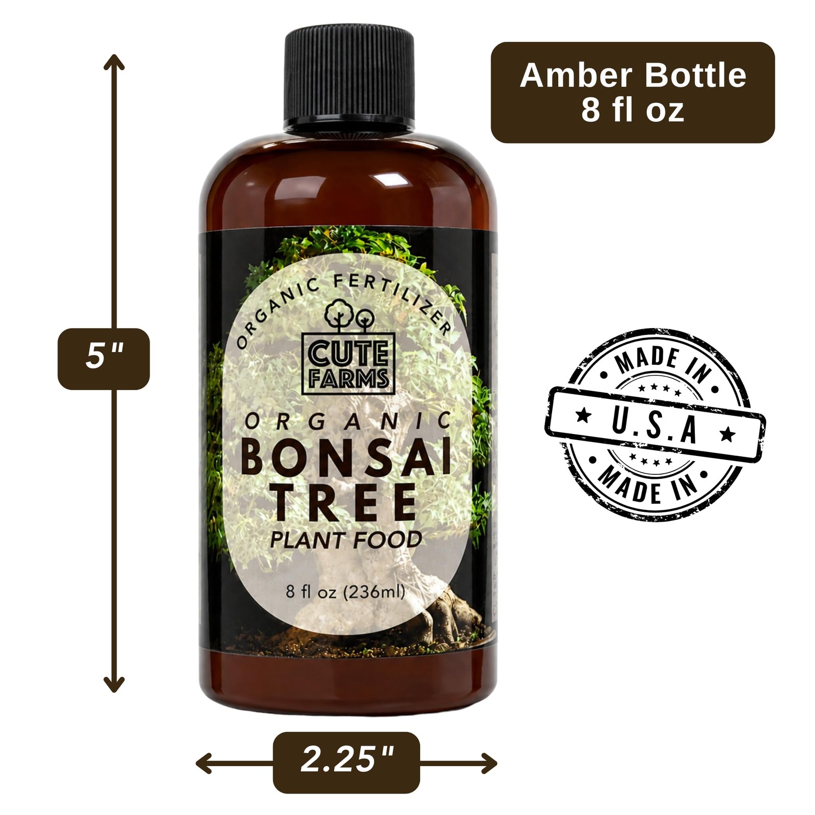 Organic Bonsai Fertilizer 8oz | Liquid Plant Food for Indoor & Outdoor Bonsai…