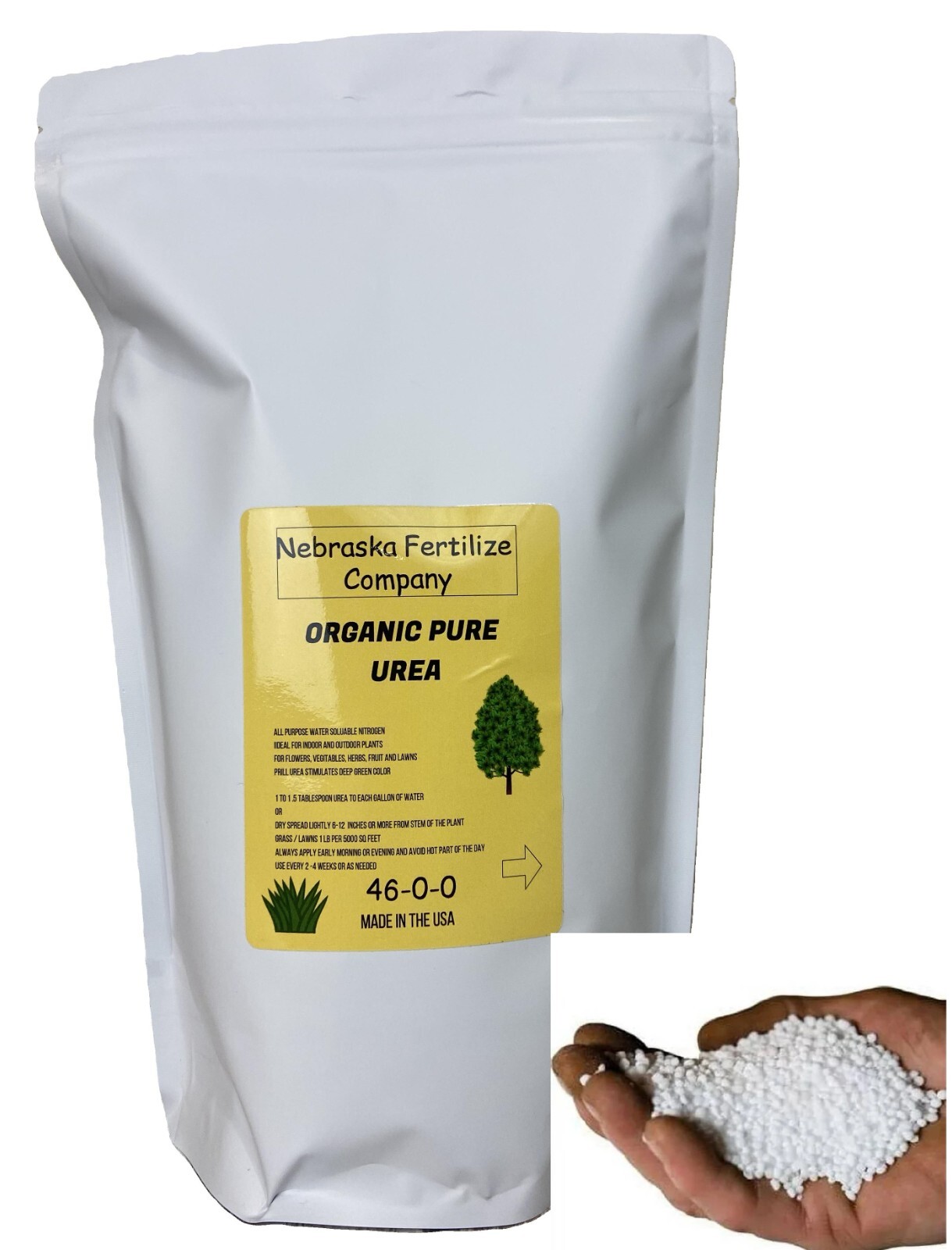The Best Plant food made Urea Fertilizer 46-0-0 Made in USA –