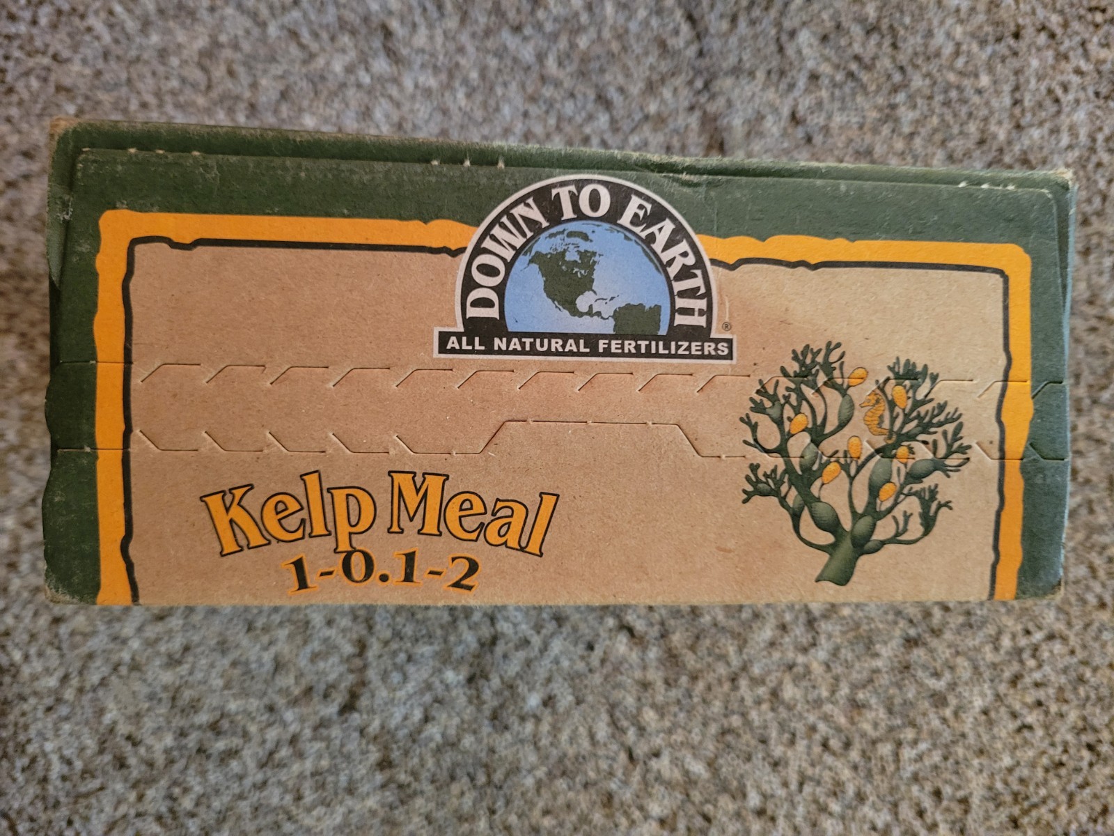 Down To Earth Kelp Meal Fertilizer OMRI Listed 1-0.1-2 for Veggies 5 lb