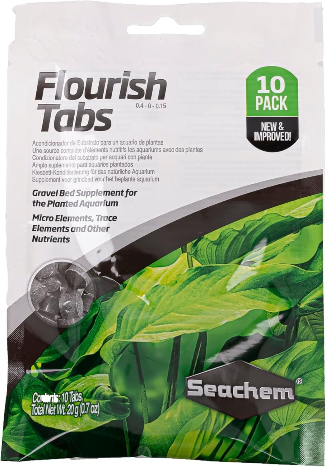 Time-Released Flourish Tabs 10 Count – Nourish Your Aquarium Plants Naturally