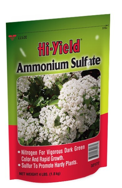 Hi-Yield Ammonium Sulfate nitrogen sulfur 4 lb 21-0-0 sulphate rapid growth