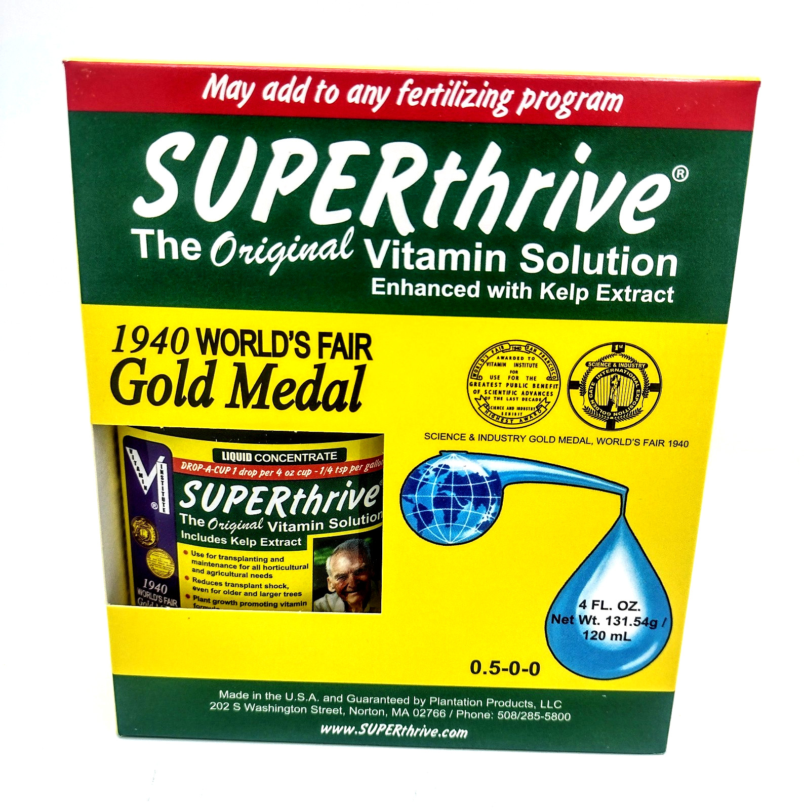SUPERthrive Original Vitamin Kelp Solution for Indoor & Outdoor Plants Gardens