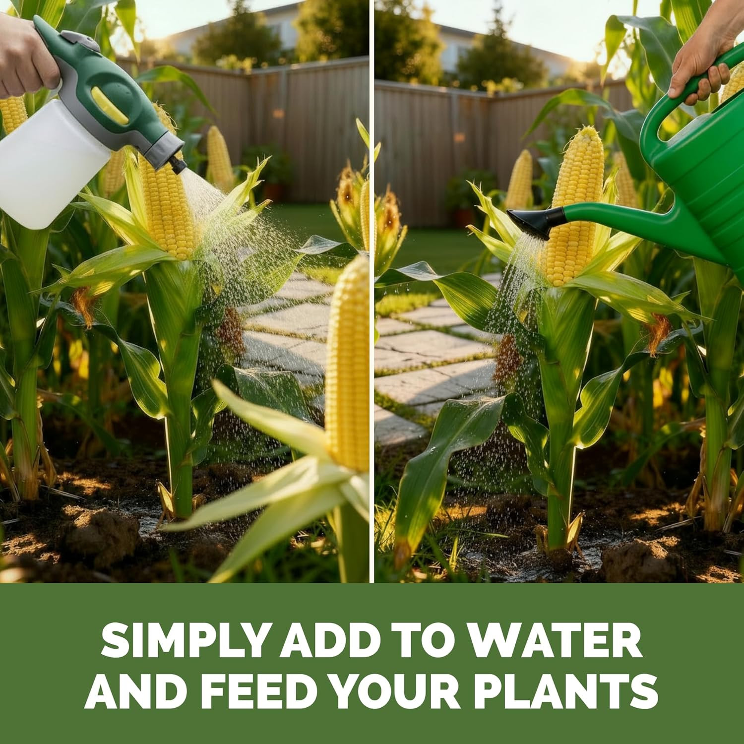 High Nitrogen Fertilizer for Corn – Liquid Plant Food for Strong Stalk Growth, D