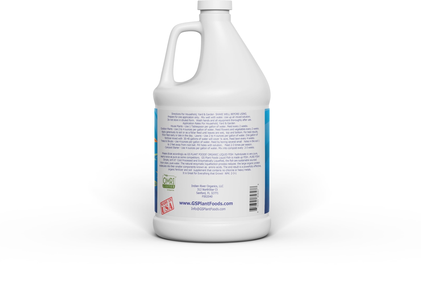 Organic Hydrolyzed Liquid Fish Fertilizer By 1 Gallon