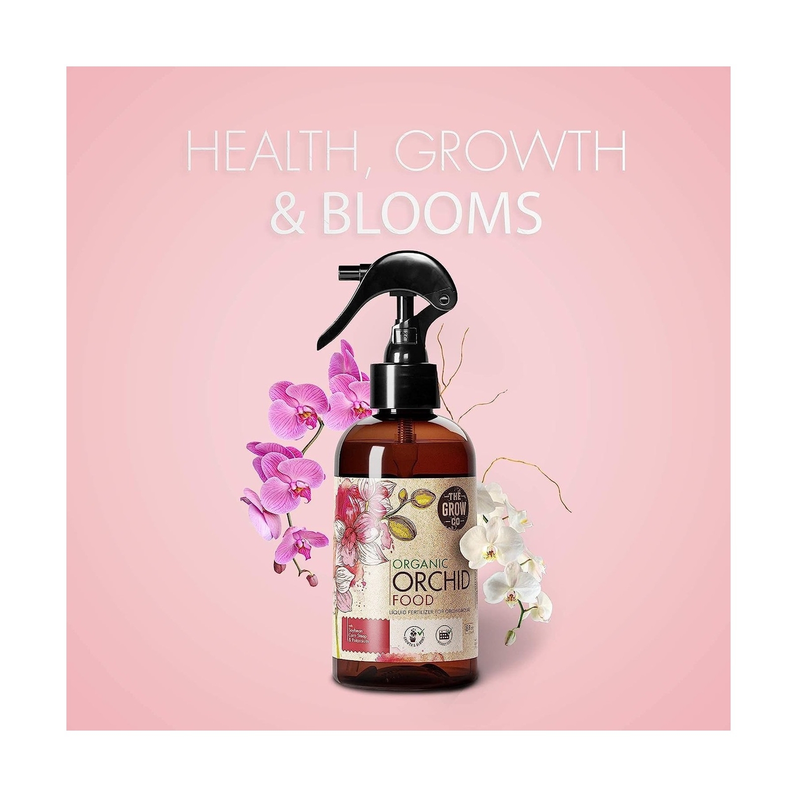 Organic Ready to Spray Orchid Food Mist – Bloom Booster Fertilizer for Orchid…