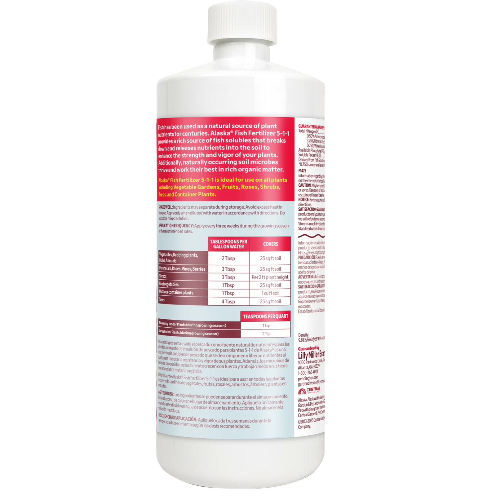 Fish Fertilizer 5-1-1 Plant Food 1Qt