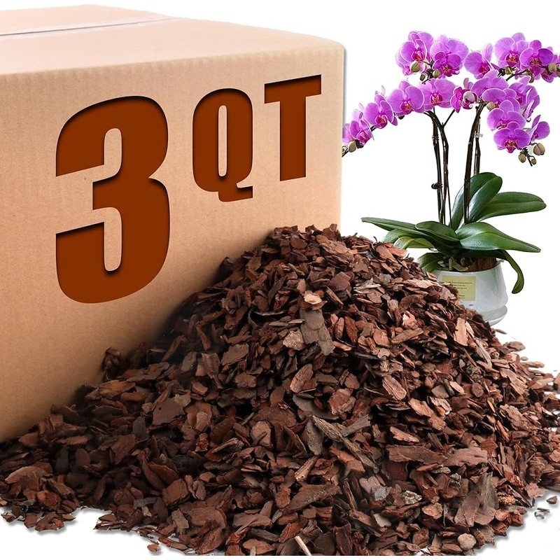 Orchid Bark Root Stability Aeration Drainage pH Neutral Sterilized Indoor Plants