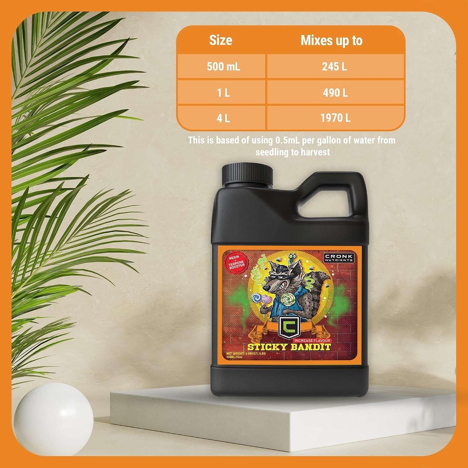 Versatile 1L Plant Fertilizer for Hydroponics & Soil – Boosts Aroma & Taste