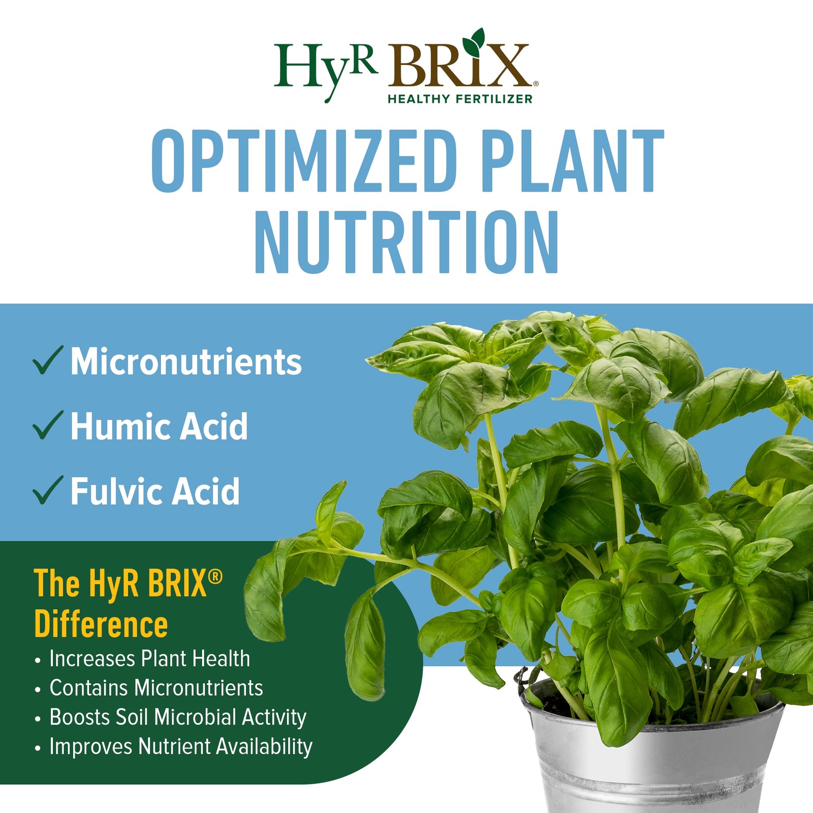 HyR BRIX All-Purpose Liquid 4-3-3 Fertilizer, 32oz Bottle