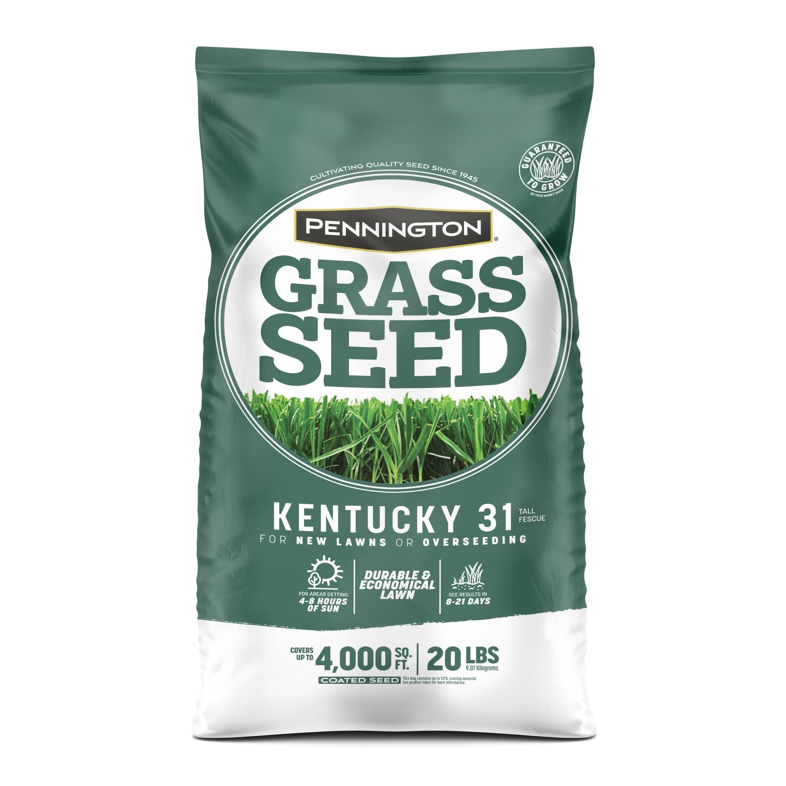 Kentucky 31 Tall Fescue Grass Seed Sun to Partial Shade 20 lb.