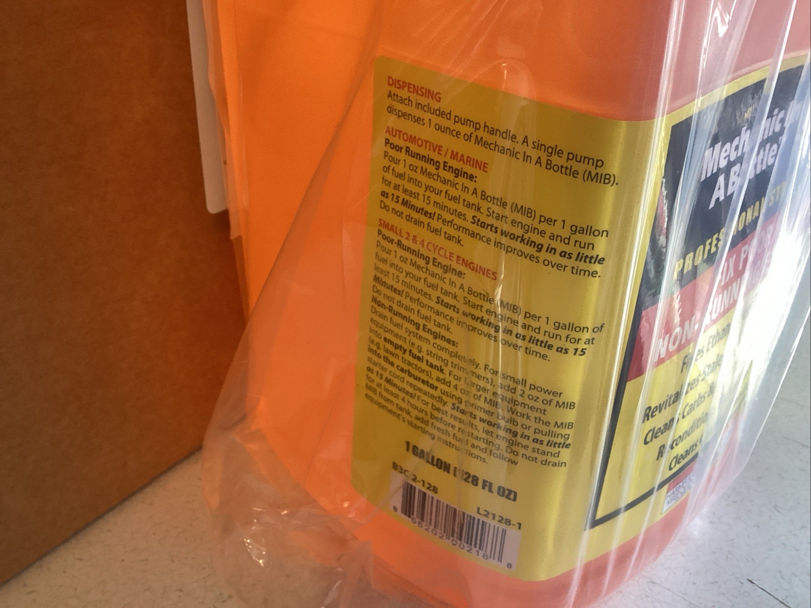 B3C 2 128 Fuel Solutions L2128-1 Mechanic In A Bottle 1 Gallon 2-128-1 2-4 Cycle