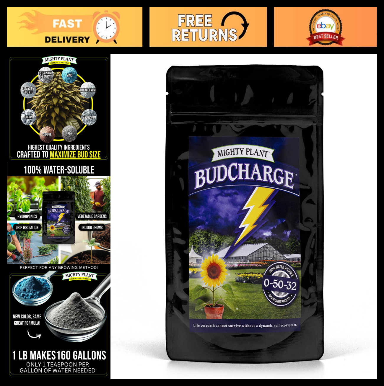 Flowering Enhancer & Heavy Harvest Booster – High-Density PK Formula 0-50-32, 5o