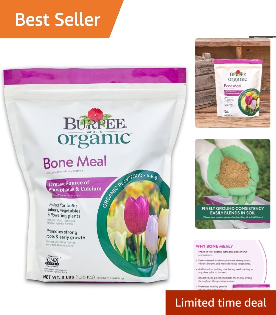 Organic Bone Meal Fertilizer – Boost Root Growth for Your Garden | 3 lb