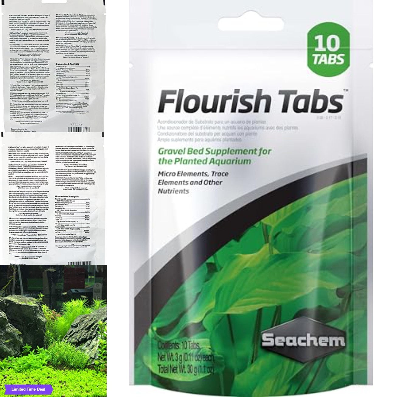 Aquarium Root Tabs 10 Count Plant Fertilizer Iron Nutrient Growth Stimulator