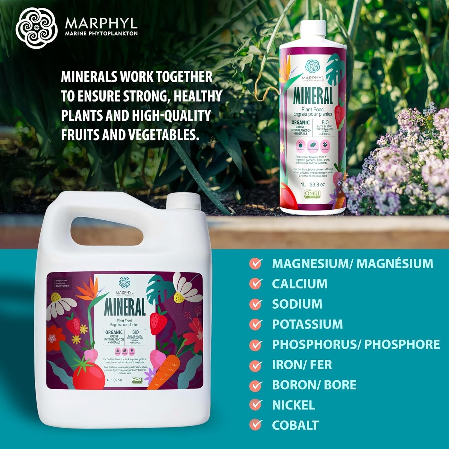 Organic Minerals Liquid Fertilizer for Plant Growth