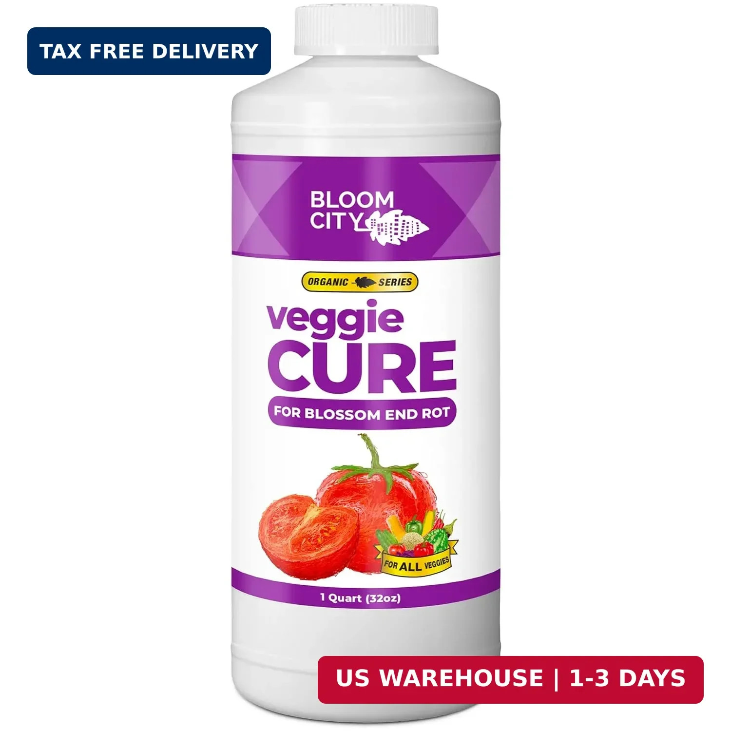 Bloom City Veggie Cure for Blossom End Rot – Liquid Plant Food for Calcium Suppo