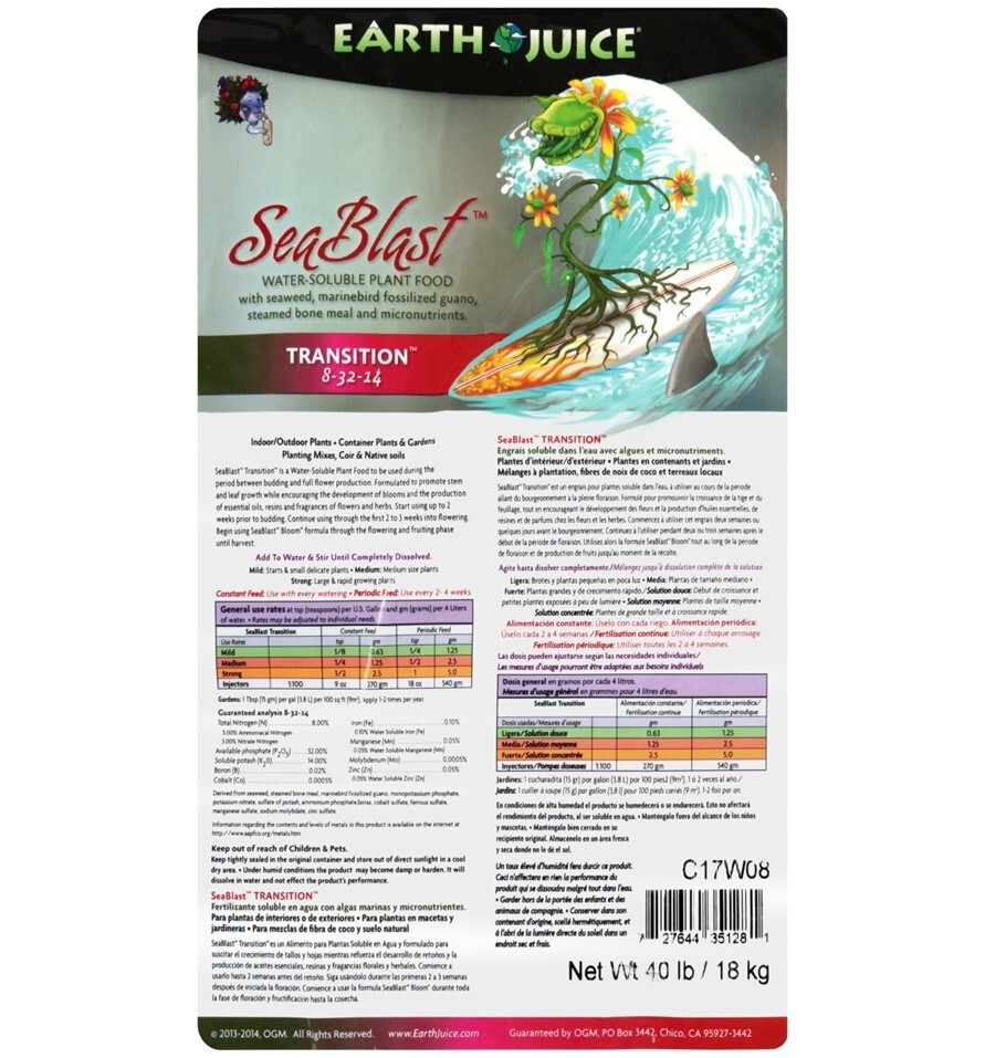Earth Juice Seablast Transition 40lb bag