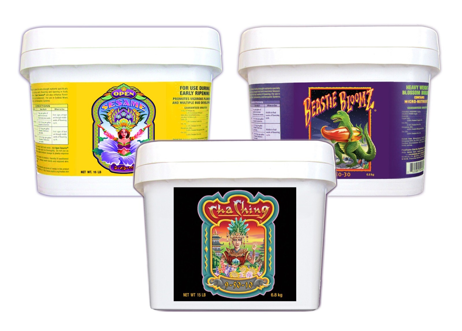 FoxFarm Soluble Nutrient Trio Open Sesame Cha Ching & Beastie Bloomz – SAVE $$$