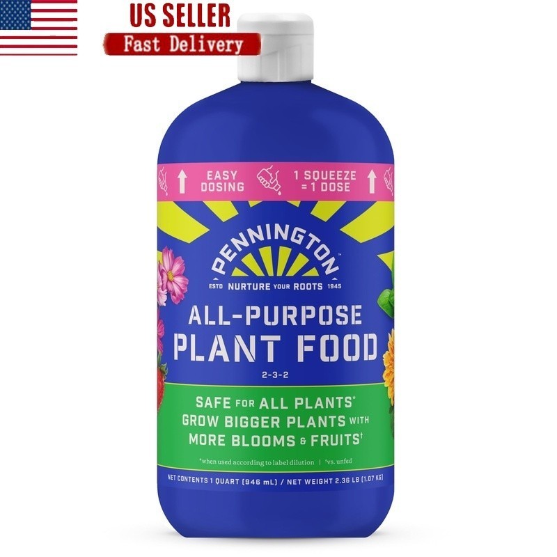 All Purpose Liquid Plant Food 32oz Self Measuring NPK 2-3-2 Fertilizer New