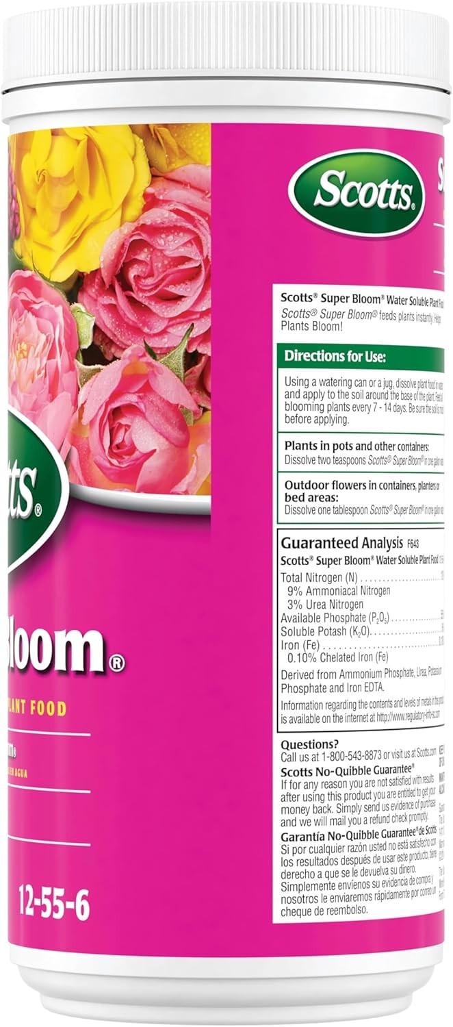 2 lbs. Super Bloom Water Soluble Plant Food Dry Fertilizer Synthetic Outdoor New