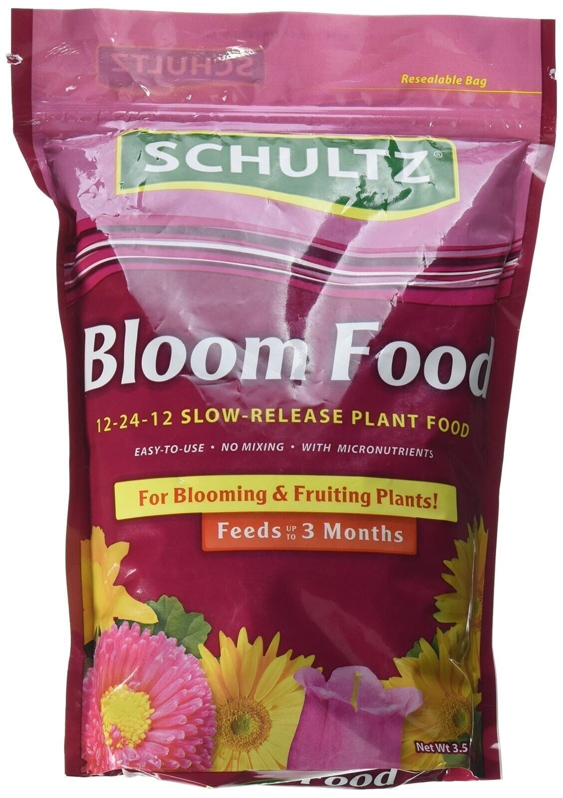 Schultz SPF48270 Bloom Food Slow-Release Plant Food Fertilizer 3.5 Lb 12-24-12
