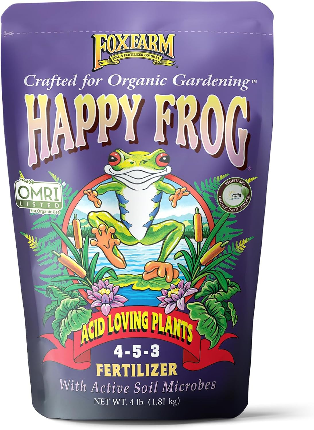 Happy Frog Acid Loving Plants Fertilizer – Slow Release Fertilizer for Azaleas,