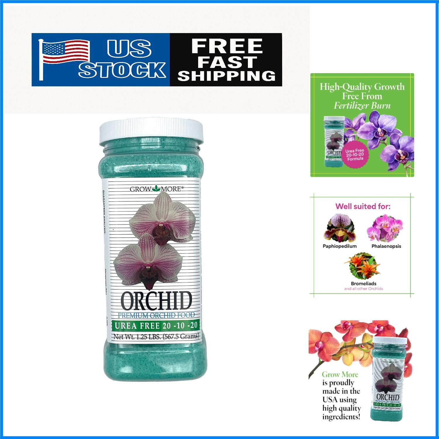 1.25 lbs Micronutrient-Rich Water-Soluble Orchid Fertilizer for Exquisite Blooms