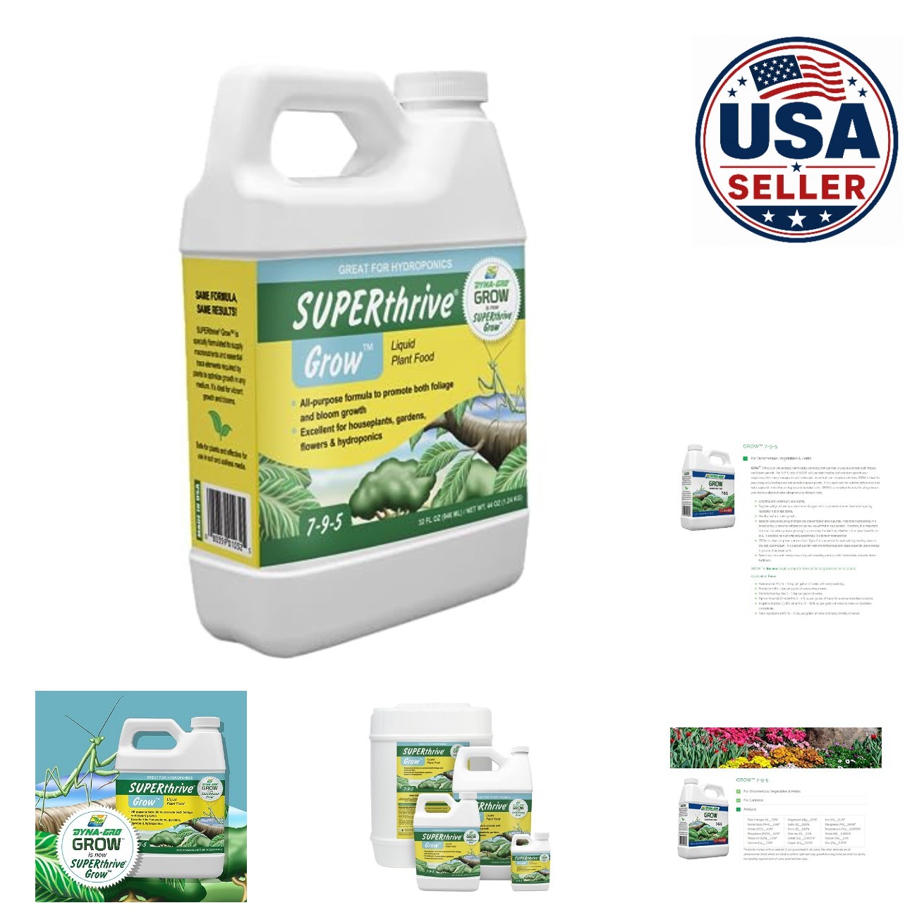 Concentrated Liquid Plant Food 32 oz Fertilizer for Roses Orchids Flowering