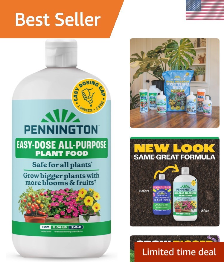 Convenient Easy-Dose 2-3-2 Plant Food 32oz – Perfect Nutrients for Indoor Growth