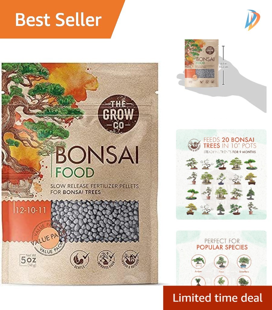 Stress-Free Bonsai Fertilizer – 5oz Easy Application for Indoor & Outdoor Trees
