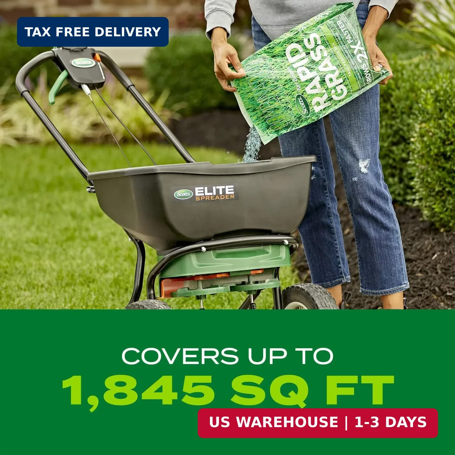Turf Builder Rapid Grass Tall Fescue Mix – Combination Grass Seed and Fer